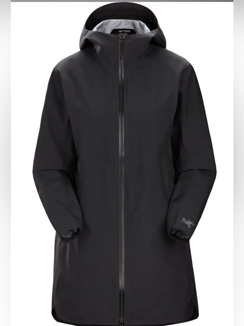 Arc'teryx Women's Black Long Hooded Salal Jacket